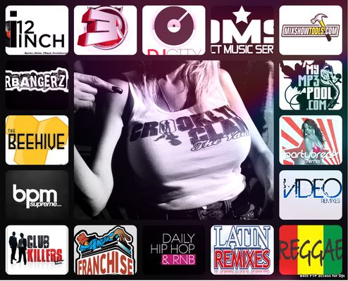Playlists from Top Remixes DMS, DJCITY, DJCITY UK, MYMP3POOL, Extreme